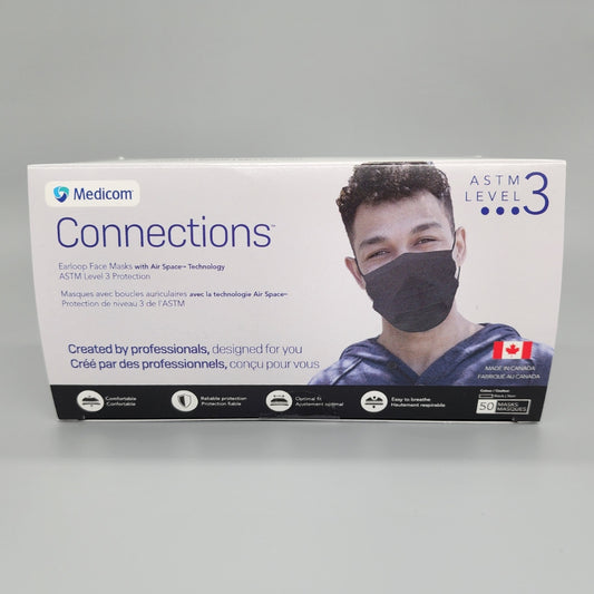 Medicom Connections Earloop Face Masks ASTM LVL 3