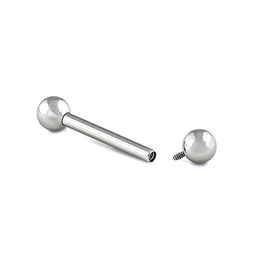 Tilum Internally Threaded Titanium Straight Barbell