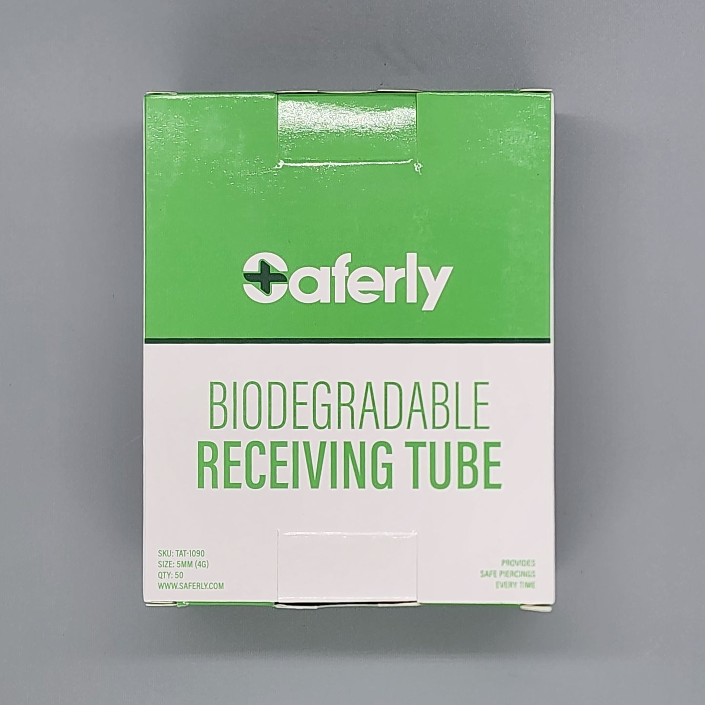 Saferly Biodegradable Receiving Tubes