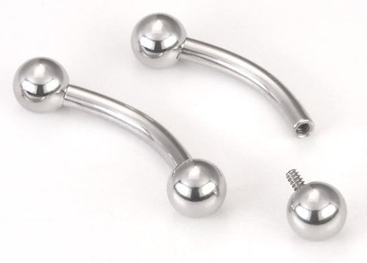 Tilum Internally Threaded Titanium Curved Barbell