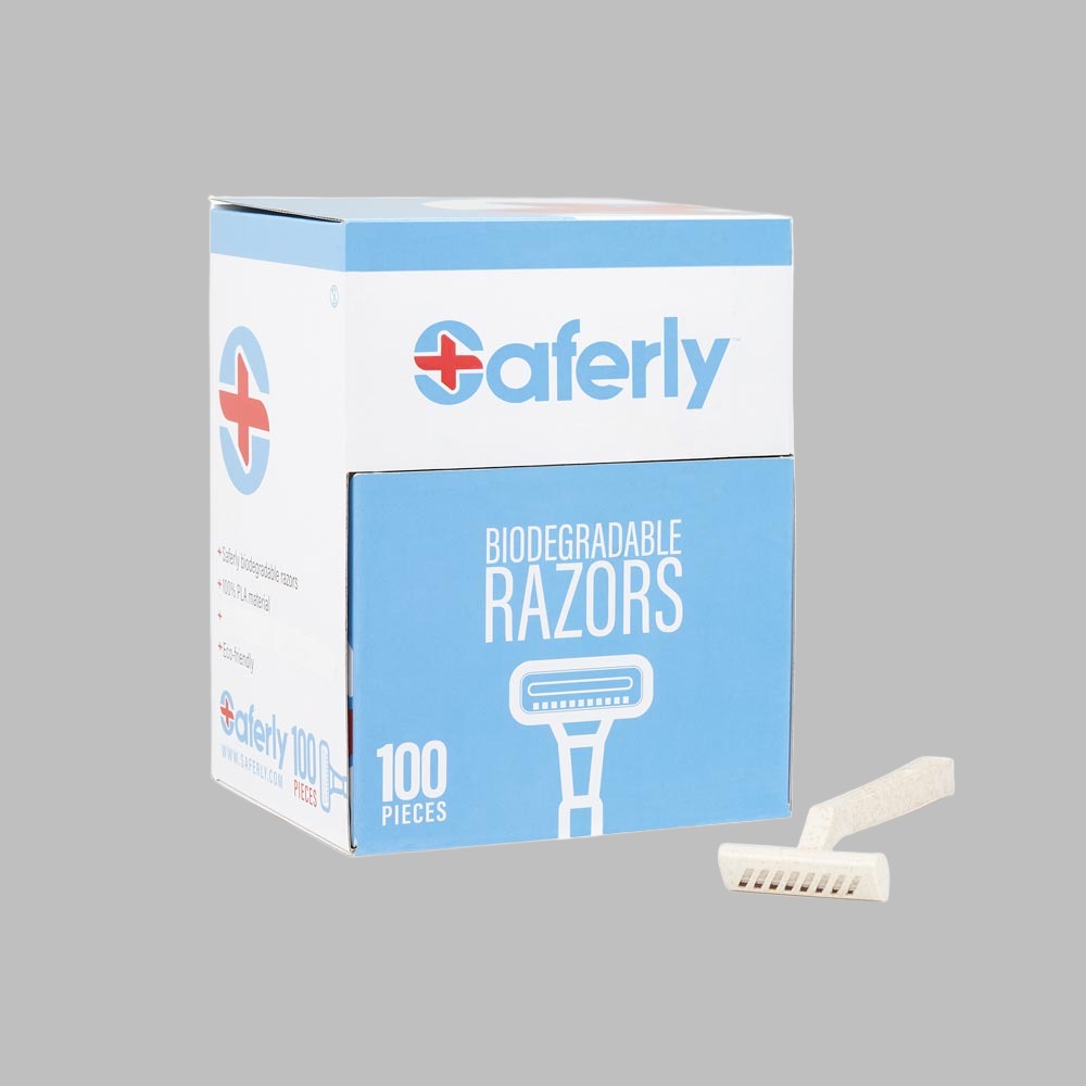 Saferly Biodegradable Skin Prep Razors